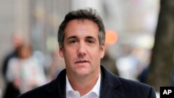 Ông Michael Cohen, luật sư riêng của Tổng thống Donald Trump.