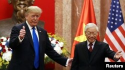 Tổng thống Donald Trump và Tổng Bí thư Chủ tịch nước Nguyễn Phú Trọng.