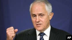 Thủ tướng Úc Malcolm Turnbull nói ông lấy làm tiếc về những người thiệt mạng và bị thương nhưng ông sẽ không suy đoán về lý do tại sao cuộc không kích ở đông Syria đã sai lầm tệ hại như vậy. (Ảnh tư liệu)