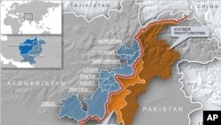 Bản đồ khu vực bất ổn dọc theo biên giới Pakistan-Afghanistan