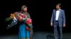 Pakistani schoolgirl Malala Yousafzai, the joint winner of the Nobel Peace Prize, stands with her father Ziauddin after speaking at Birmingham library in Birmingham, central England October 10, 2014. Pakistani teenager Yousafzai, who was shot in the head 