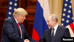 Tổng thống Mỹ Donald Trump và Tổng thống Nga Vladimir Putin.