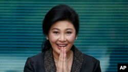 Bà Yingluck khi còn ở Bangkok, 1/8/2017